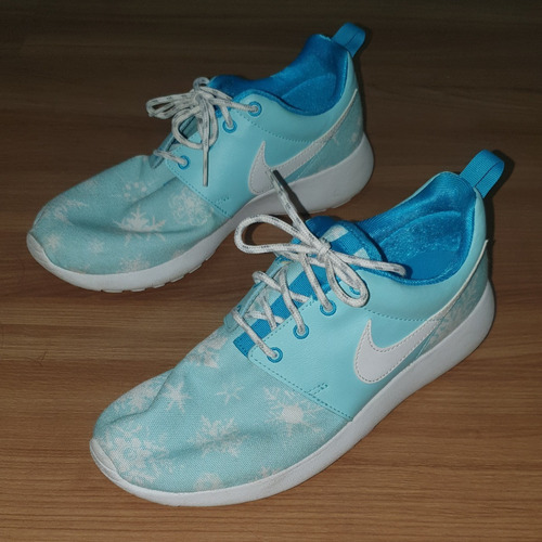 Tenis Nike Roshe One Print (gs) Azul Claro Frozen 37