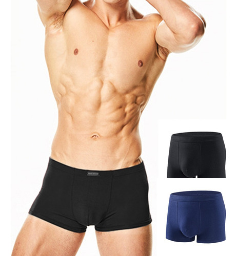 2pzs Algodón Boxer Hombre Calzones Ropa Interior Para Hombre