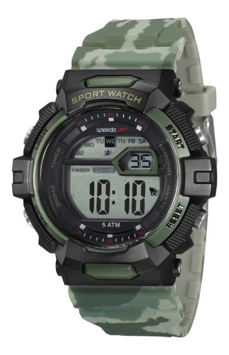 Relógio Speedo Camuflado Cronometro Alarme 50mm 81191g0evnp2
