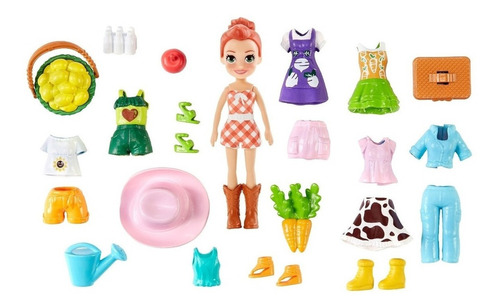 Polly Pocket Modas Sorpresas Vegetales De Lila