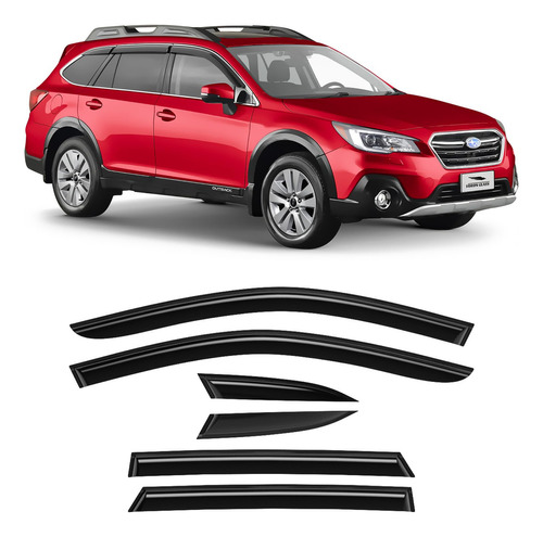 Voron Glass Tape-on Rain Guards Para Subaru Outback