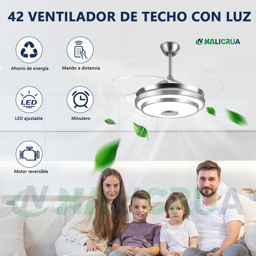 Ventiladore De Techo Con Control Remoto Megaluz F500vl02a