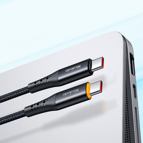 Cable Inteligente Mcdodo Ca3461 Usb-c / Usb-c Con Desconexión Automática , Carga Rápida Hasta 100w , 1.80 Metros , Color