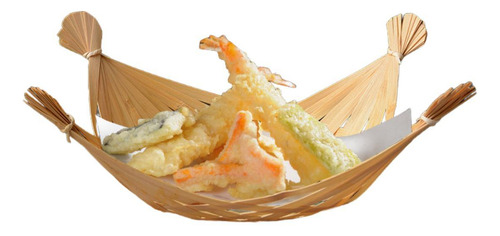 Cesta De Bambú Tejida, Plato De Sushi Tejido A Mano,