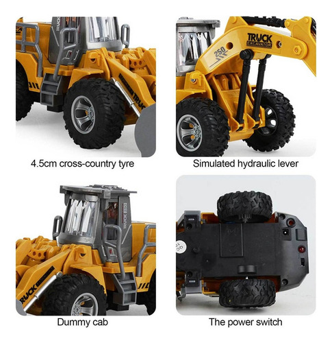 Shaoke Regalo Metal Cargador Tractor 5ch Control Remoto