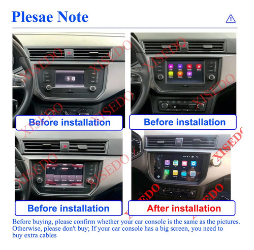 Estéreo Seat Arona 2017-2020 Cámara Carplay Gps Wifi 2+32g