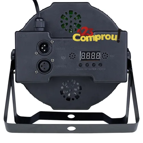 Refletor Led Par 64 Rgb 18 Leds 1w Display Digital Strobo