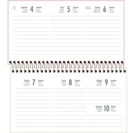 Agenda 2021 Semanal Happy Bolso M2 Tilibra