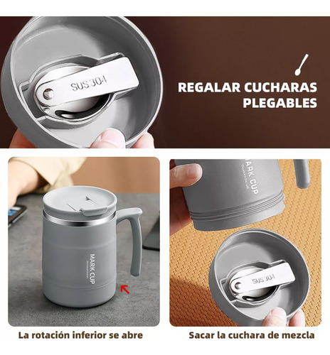 Termo De Acero Inoxidable Con Cuchara