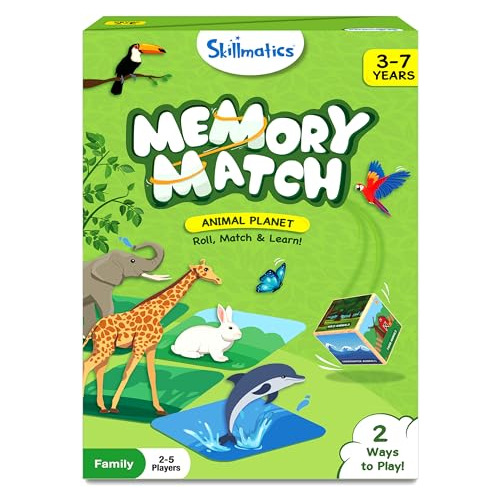 Juegos De Mesa De Skillmatics - Memory Match Animals, Dlddq