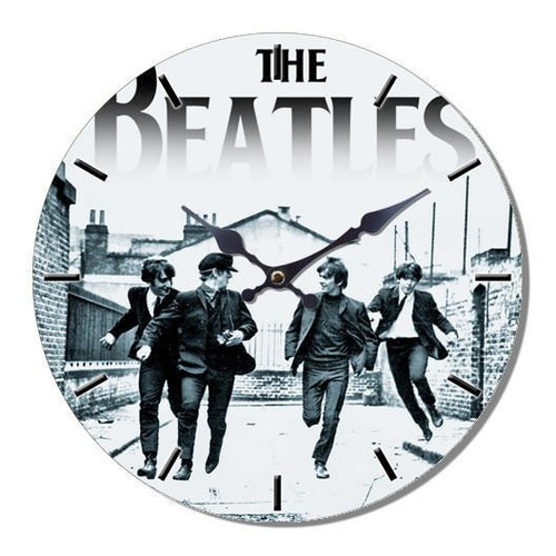 Imagen 1 de 4 de Reloj The Beatles Black And White, Runn