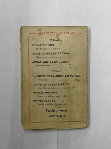 Romancero De La Guerra - Alfonso Camin (Usado)