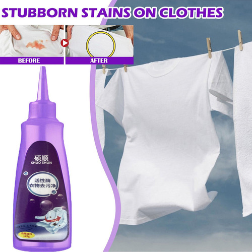 Limpador Enzimático Ativo Para Roupas, Removedor De Manchas