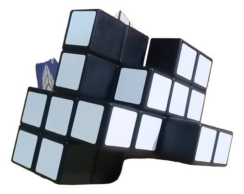 Cubo Mágico Rubik 3x3 Mirror Blanker + Base Rosario