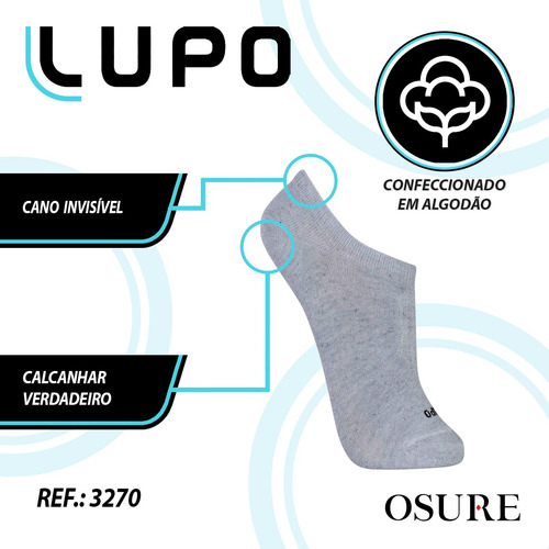 Kit 10 Pares Meias Lupo Masculina Soquete Atacado Original