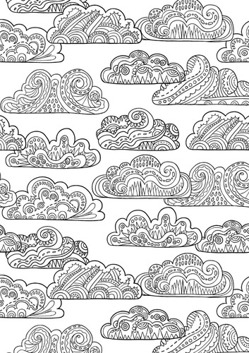Heaven Above | Libro Anillado Colorear Pintar Fibra | Thoc