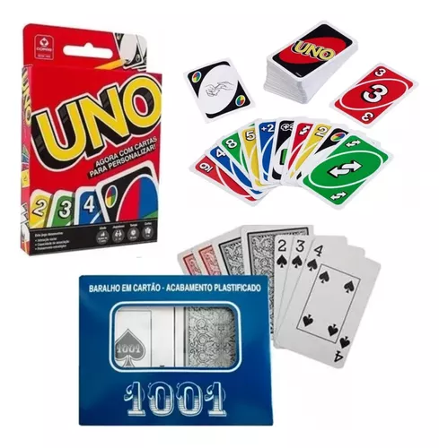 Kit de Jogo de Carta UNO e DOS - Bringport Roupas e Acessórios