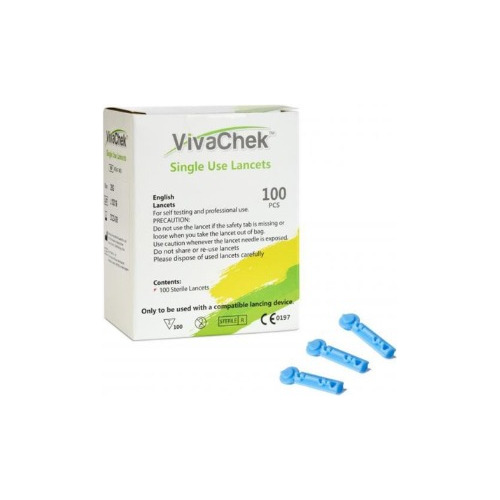 Caja De Lancetas X 100 Unds Vivachek Eco