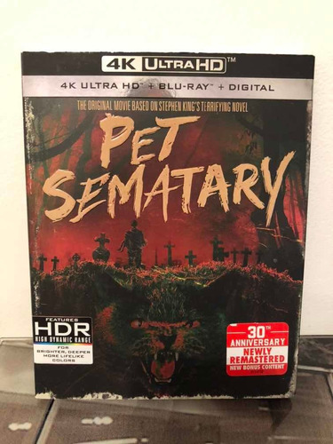 4k Pet Sematary + Blu Ray Cine 3d Mania Local Belgrano