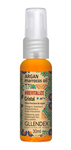 Oleo Para Puntas Cristal Argan Marrocos Oil Gllendex 30ml