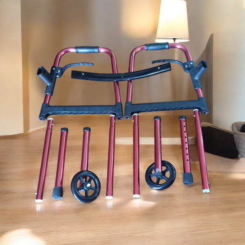 Andadera Plegable Con Llantas Ultra Compacta Viajera Adulto