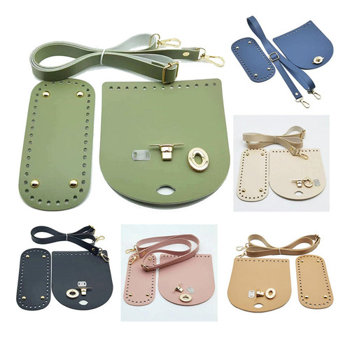 3 Parte Inferior Del Bolso Para Bolso Tejido De Azul