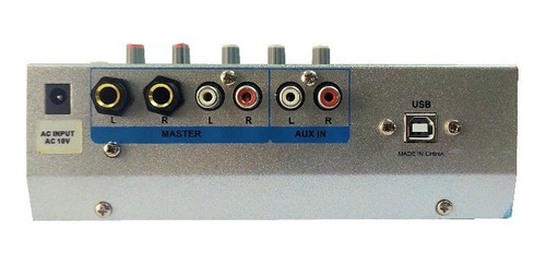 Consola Moon Mdj400 Usb Mixer 4 Canales Sonido Audio