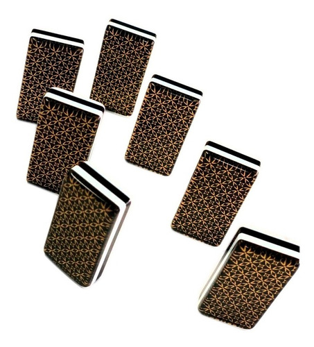 Domino Baraja Rombos Dorado / Domino Baraja Rombos Azul