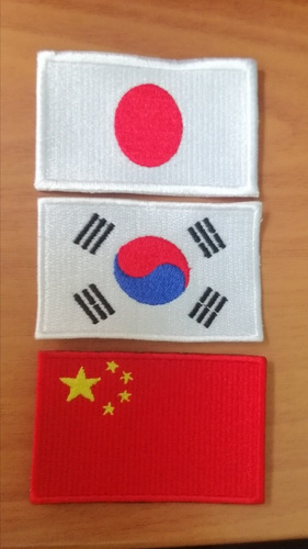 Parches Bordados Para Coser BanderasJapon Corea China