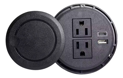 Enchufe Circular Para Muebles/enchufe Empotrable