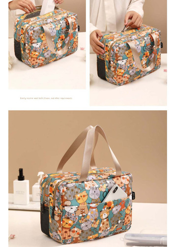 Zh Bolsa Maquillaje Portátil For Mujer, Bolsa Maquillaje