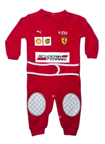 Imagem 1 de 7 de Macacão De Bebê Ferrari Fórmula 1 