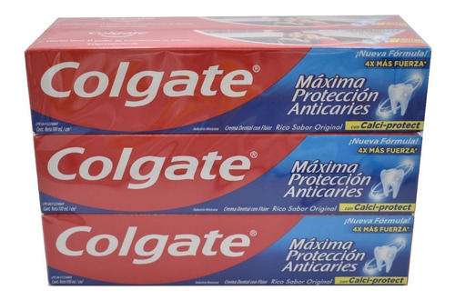Crema Dental Colgate Max Protección Anti Caries 6 Pzs 100ml