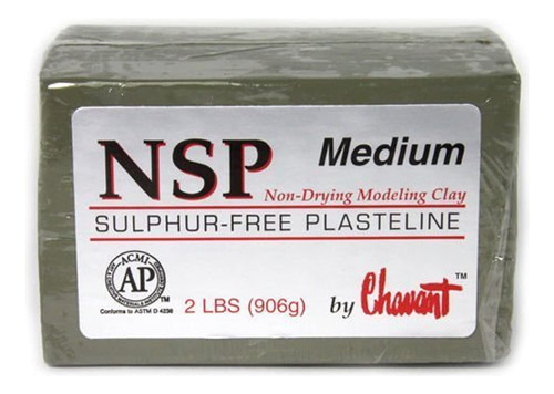 Chavant Nsp Medio2lbs. Professional Azufre Con Base De Aceit