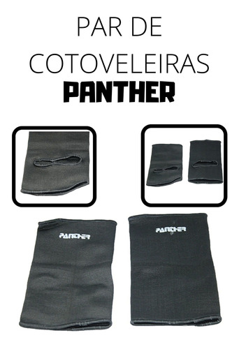 Cotoveleira Ortopédica Flex Compressão Panther Par