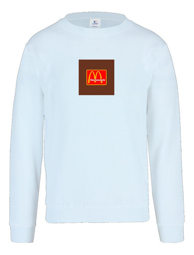 Sudadera Blanco Mod. Travis Scott Mcdonalds Menu 3