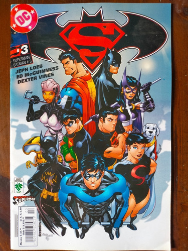 Superman/batman No.3 Dc Comics Editorial Vid Año-2004