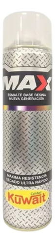 Pintura Kuwait Max Cubritivo Rapido Secado 440cc Color Negro Mate