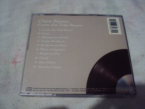 Cd Clara Nunes Canto Das Tres Raças Os Originais