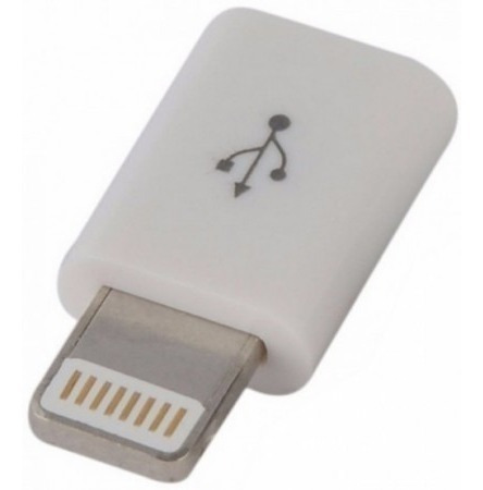 Ficha Adaptador Micro Usb A Lightning Para iPhone Sabattini