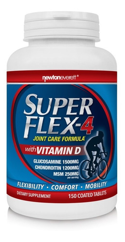Superflex- 4 Com Vitamina D | 150 Tablets | Newton Everett