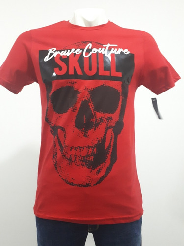 Playera Marca Collors Couture Manga Corta 1533 Rojo Culiacán