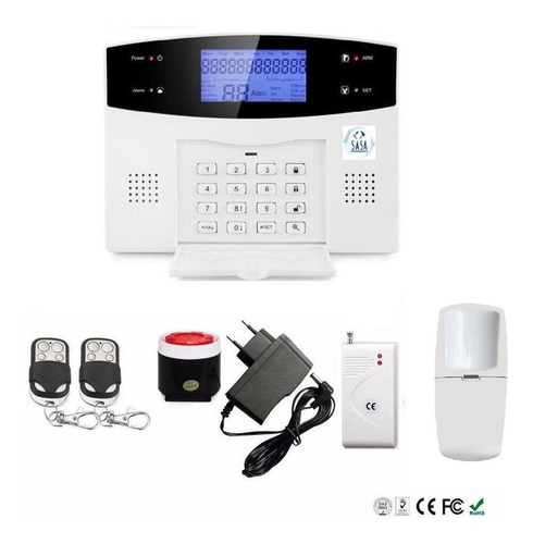 Kit Alarma Domiciliaria Inalambrica Gsm Wl Español Zdas35