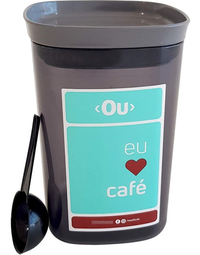 Porta Condimentos Para Café My Coffee 1 Litro Ou Martplast