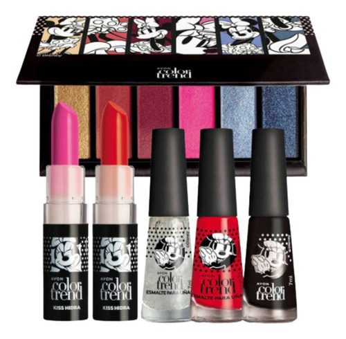 Kit Maquillaje Coleccion Minnie Color Trend  Avon 