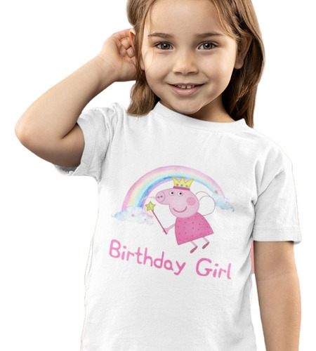 Polera Peppa Pig Birthday Girl