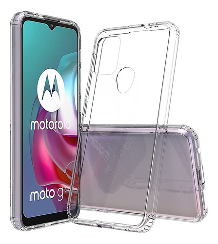 Estuche Transparente Space Para Motorola Moto G30  Acrilico