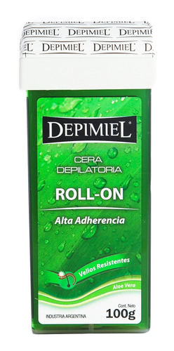 Depimiel Cera Depilatoria Roll On Descartable Aloe Vera 100g