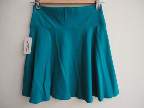 Falda Skeater Verde Cobalto Forever 21 (s)