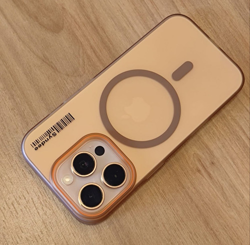 Capa Para iPhone 16 Pro, Max Magsafe Fosca Desert Titanium